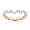 Thumbnail Image 1 of J'Lure Lab-Grown Diamond Angled Contour Wedding Band 1/4 ct tw 18K Rose Gold