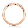 Thumbnail Image 2 of J'Lure Lab-Grown Diamond Angled Contour Wedding Band 1/4 ct tw 18K Rose Gold