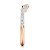 Thumbnail Image 3 of J'Lure Lab-Grown Diamond Angled Contour Wedding Band 1/4 ct tw 18K Rose Gold