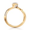 Thumbnail Image 2 of J'Lure Hexagon Brilliant-Cut Lab-Grown Diamond Bypass Engagement Ring 1-1/6 ct tw 18K Yellow Gold