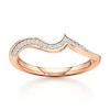 Thumbnail Image 1 of J'Lure Lab-Grown Diamond Contour Wedding Band 1/8 ct tw 18K Rose Gold