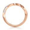 Thumbnail Image 2 of J'Lure Lab-Grown Diamond Contour Wedding Band 1/8 ct tw 18K Rose Gold