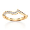 Thumbnail Image 1 of J'Lure Lab-Grown Diamond Contour Wedding Band 1/6 ct tw 18K Yellow Gold