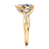 Thumbnail Image 3 of J'Lure Pear Step-Cut Lab-Grown Diamond Bypass Engagement Ring 2-1/6 ct tw 18K Yellow Gold