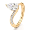 Thumbnail Image 4 of J'Lure Pear Step-Cut Lab-Grown Diamond Bypass Engagement Ring 2-1/6 ct tw 18K Yellow Gold
