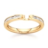 Thumbnail Image 1 of J'Lure Baguette-Cut Lab-Grown Diamond Contour Wedding Band 1/3 ct tw 18K Yellow Gold