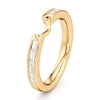 Thumbnail Image 4 of J'Lure Baguette-Cut Lab-Created Diamond Contour Wedding Band 1/3 ct tw 18K Yellow Gold