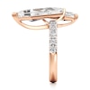 Thumbnail Image 3 of J'Lure Kite Step-Cut Two-Stone Lab-Grown Diamond Engagement Ring 4-3/4 ct tw 18K Rose Gold