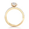 Thumbnail Image 2 of J'Lure Radiant Brilliant-Cut Lab-Grown Diamond Spiral Engagement Ring 1-3/8 ct tw 18K Yellow Gold