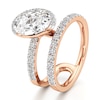 Thumbnail Image 4 of J'Lure Oval Step-Cut Lab-Grown Diamond Spiral Engagement Ring 2-5/8 ct tw 18K Rose Gold