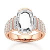 Thumbnail Image 1 of J'Lure Oval Portrait-Cut Lab-Grown Diamond Engagement Ring 3-3/8 ct tw 18K Rose Gold