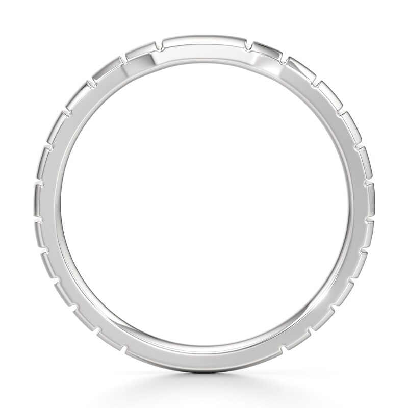 Main Image 2 of J'Lure Contour Wedding Band 18K White Gold