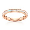Thumbnail Image 1 of J'Lure Baguette & Round-Cut Lab-Grown Diamond Wedding Band 3/8 ct tw 18K Rose Gold