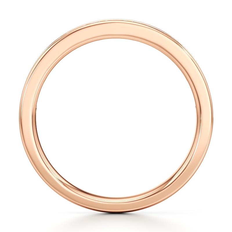 Main Image 2 of J'Lure Baguette & Round-Cut Lab-Grown Diamond Wedding Band 3/8 ct tw 18K Rose Gold