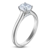 Thumbnail Image 2 of Round-Cut Lab-Grown Diamond Solitaire Plus Engagement Ring 1 ct tw 14K White Gold (VS2/F)