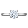 Thumbnail Image 3 of Round-Cut Lab-Grown Diamond Solitaire Plus Engagement Ring 1 ct tw 14K White Gold (VS2/F)
