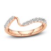 Thumbnail Image 1 of J'Lure Lab-Grown Diamond Contour Wedding Band 3/8 ct tw 18K Rose Gold