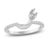 Thumbnail Image 1 of ArtCarved Marquise-Cut Diamond Contour Anniversary Ring 3/8 ct tw 14K White Gold
