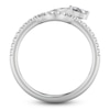 Thumbnail Image 3 of ArtCarved Marquise-Cut Diamond Contour Anniversary Ring 3/8 ct tw 14K White Gold