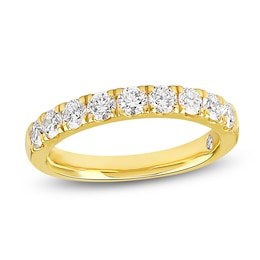 Storied Diamond Desert Sands of Eternity Anniversary Ring 1 ct tw 18K Yellow Gold