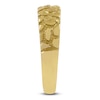 Thumbnail Image 3 of LUSSO by Italia D'Oro Men's Nugget Ring 14K Yellow Gold