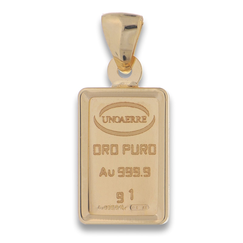 Main Image 1 of Italia D'Oro 1g Ingot Charm 24K & 14K Yellow Gold