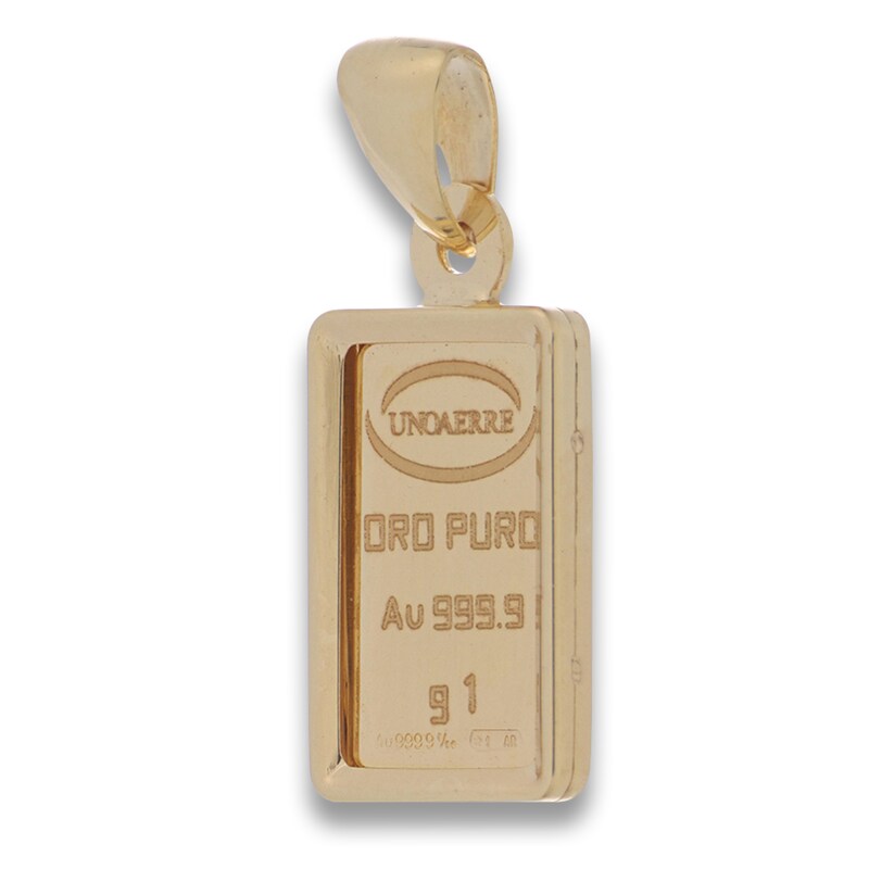 Main Image 2 of Italia D'Oro 1g Ingot Charm 24K & 14K Yellow Gold