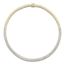 Shy Creation Baguette & Round-Cut Multi-Diamond Necklace 2-7/8 ct tw 14K Yellow Gold SC55028122RDZ17