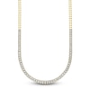 Thumbnail Image 2 of Shy Creation Baguette & Round-Cut Multi-Diamond Necklace 2-7/8 ct tw 14K Yellow Gold SC55028122RDZ17