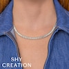 Thumbnail Image 4 of Shy Creation Baguette & Round-Cut Multi-Diamond Necklace 2-7/8 ct tw 14K Yellow Gold SC55028122RDZ17