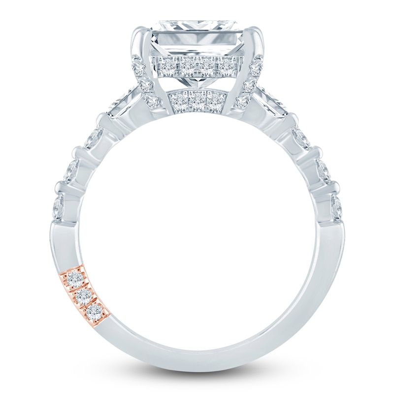 Main Image 4 of Pnina Tornai Princess-Cut Lab-Grown Diamond Engagement Ring 3-3/4 ct tw 14K White Gold