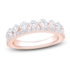 Thumbnail Image 1 of Certified Diamond Two-Row Anniversary Ring 1-1/4 ct tw 14K Rose Gold