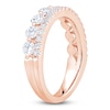 Thumbnail Image 2 of Certified Diamond Two-Row Anniversary Ring 1-1/4 ct tw 14K Rose Gold