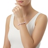 Thumbnail Image 2 of Pink Cultured Pearl & Bead Bracelet 14K Yellow Gold 8.5-9mm 7.25"