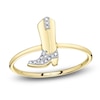 Thumbnail Image 1 of Shy Creation Diamond Accent Cowboy Boot Ring 14K Yellow Gold JR55001177RD