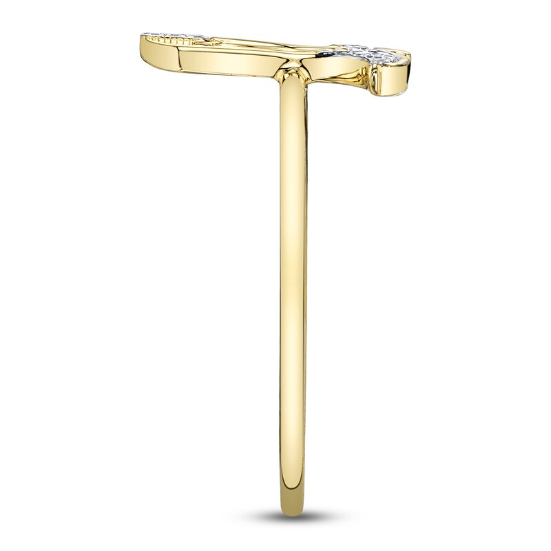 Main Image 4 of Shy Creation Diamond Accent Cowboy Boot Ring 14K Yellow Gold JR55001177RD