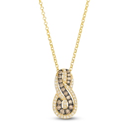 Le Vian Diamond Infinity Necklace 5/8 ct tw 14K Honey Gold 19"