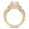 Thumbnail Image 4 of Cushion-Cut Lab-Grown Diamond Engagement Ring 5-1/2 ct tw 14K Yellow Gold
