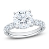 Thumbnail Image 1 of Round-Cut Lab-Grown Diamond Hidden Halo Engagement Ring 5 ct tw 14K White Gold