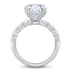 Thumbnail Image 2 of Round-Cut Lab-Grown Diamond Hidden Halo Engagement Ring 5 ct tw 14K White Gold