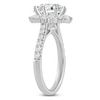 Thumbnail Image 2 of Round-Cut Lab-Grown Diamond Halo Engagement Ring 3 ct tw 14K White Gold