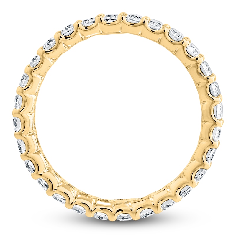 Main Image 2 of Certified Emerald-Cut Diamond Anniversary Band 2 to 2-3/8 ct tw 14K Yellow Gold