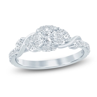 Chosen Certified Princess-Cut Diamond Engagement Ring 1 ct tw 14K White Gold