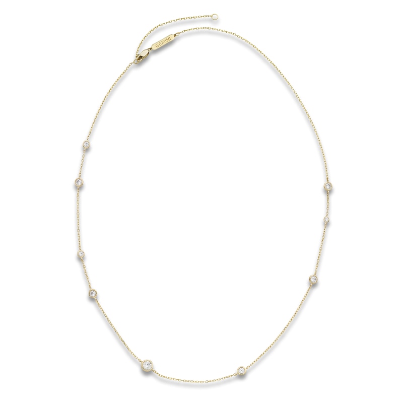 Main Image 1 of Constellations by Jared Lab-Grown Diamond Gemini Necklace 3/4 ct tw 10K Yellow Gold 18"
