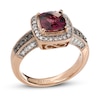 Le Vian Natural Garnet Ring 1/3 ct tw Diamonds 14K Strawberry Gold