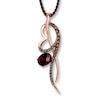 Thumbnail Image 1 of Le Vian Rhodolite Garnet Chocolate Quartz 14K Gold Necklace