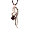 Thumbnail Image 0 of Le Vian Rhodolite Garnet Chocolate Quartz 14K Gold Necklace