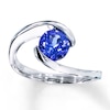 Thumbnail Image 0 of Tanzanite Ring Round-Cut Sterling Silver