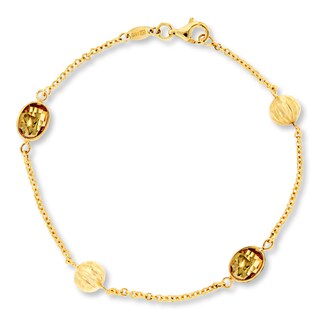 Citrine Bracelet 14K Yellow Gold 7.5-inch Length | Jared
