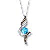 Thumbnail Image 0 of Le Vian Topaz Necklace 1/5 ct tw Diamonds 14K Vanilla Gold